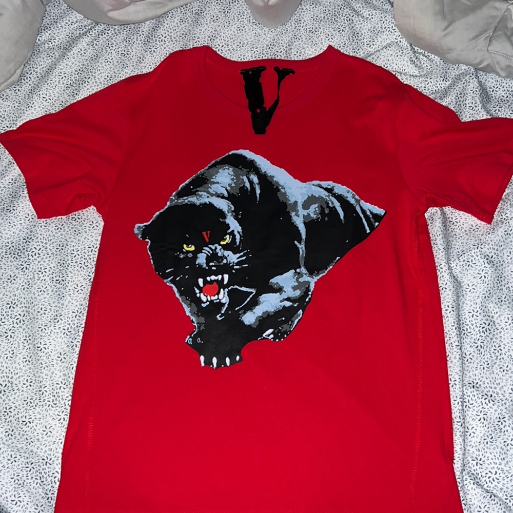 VLONE PANTHER TEE - RED SIZE M